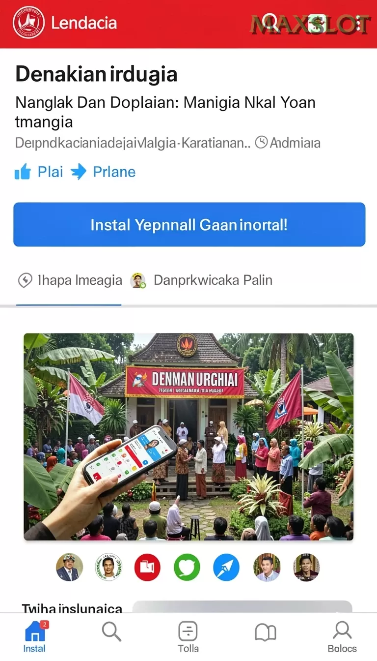 Cuplikan layar JAVA303 — menu navigasi